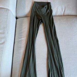 Aerie Olive Green Flare Pants